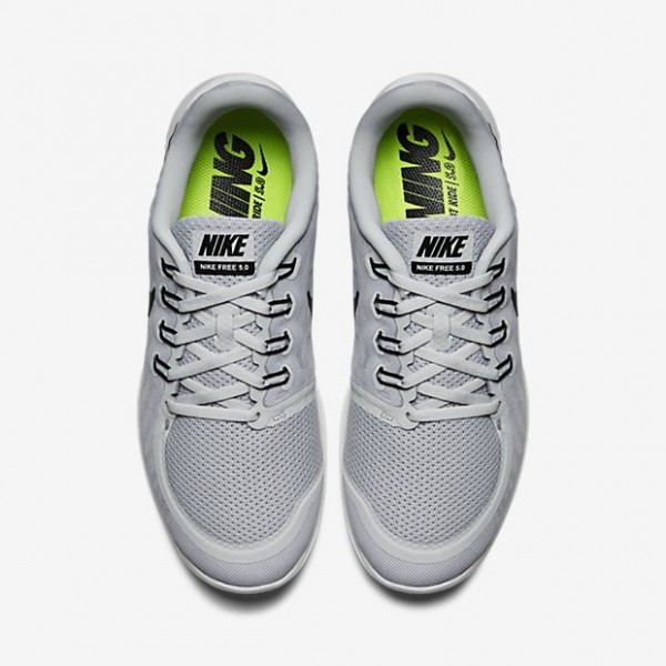 Nike Free 5.0 2015 Herren Laufschuhe Pure Platinum/Wolf Grau/Grau/Schwarz 724382-003