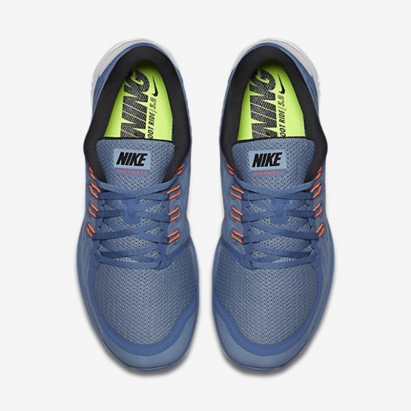 Nike Free 5.0 2015 Herren Laufschuhe Ozean-Nebel/Blau Grau/Weiß/Schwarz 724382-403