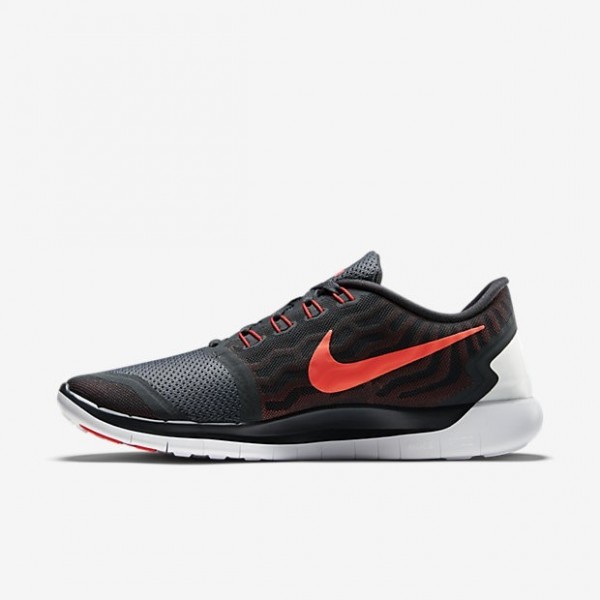 Nike Free 5.0 2015 Herren Laufschuhe Anthrazit/Universität Rot/Hot Lava/Hell Purpurnen 724382-016