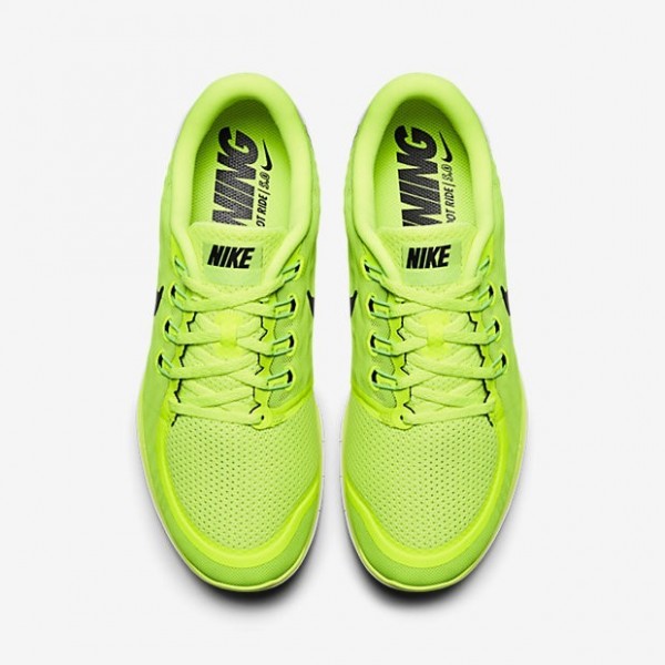 Nike Free 5.0 2015 Herren Laufschuhe Volt/Elektro-Grün/Hell Lucid Grün/Schwarz 724382-700