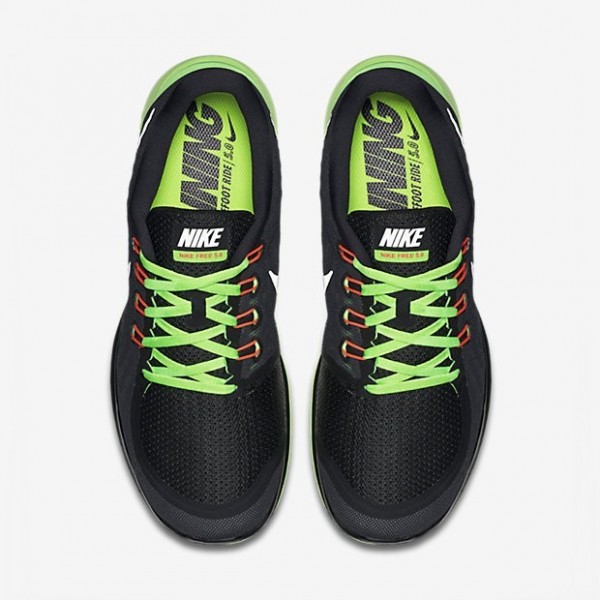 Nike Free 5.0 2015 Herren Laufschuhe Schwarz/Hell Retro/Light Aqua/Total Orange 724382-004