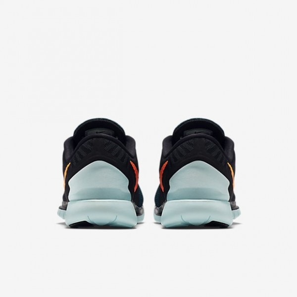 Nike Free 5.0 2015 Herren Laufschuhe Schwarz/Hell Retro/Light Aqua/Total Orange 724382-004