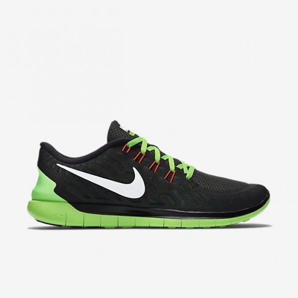 Nike Free 5.0 2015 Herren Laufschuhe Schwarz/Spannung Grün/Dunkelgrau/Weiß 724382-012 Nike Free 5.0 2015 Herren Laufschuhe Schwarz/Spannung Grün/Dunkelgrau/Weiß 724382-012
