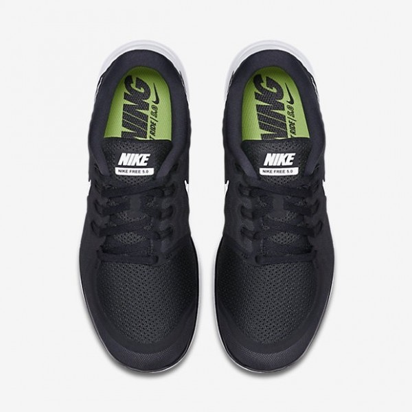 Nike Free 5.0 2015 Herren Laufschuhe Schwarz/Dunkelgrau/Grau/Weiß 724382-002