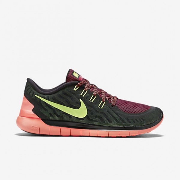 Nike Free 5.0 2015 Herren Laufschuhe Schwarz/Gym Rot/Universität Rot/Volt 724382-006