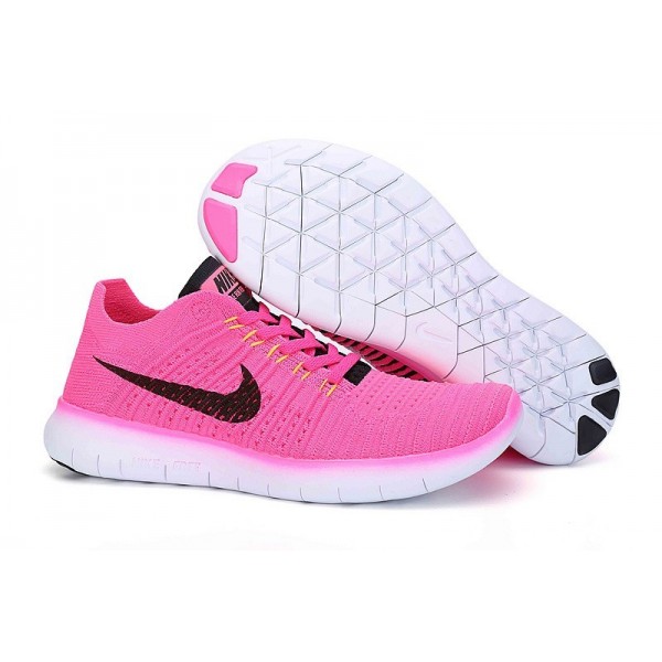 Nike Free RN Flyknit Damen Laufschuhe Rosa 831070-600