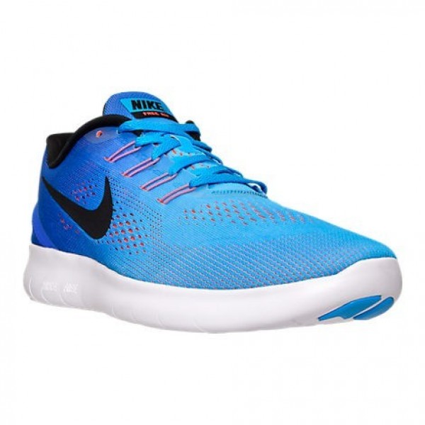Nike Free RN Herren Laufschuhe Blau Glow/Schwarz/Blau Racer 831508-404