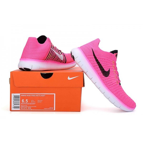 Nike Free RN Flyknit Damen Laufschuhe Rosa 831070-600