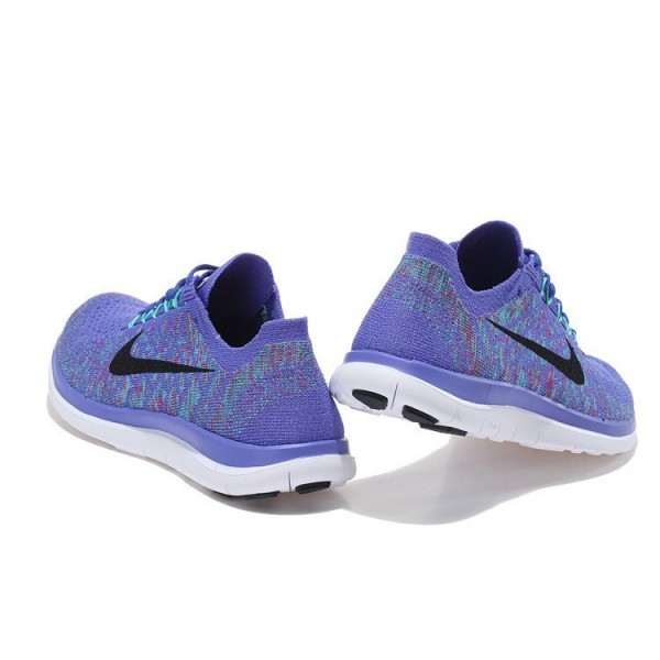 Nike Free 4.0 Flyknit 2015 Damen Laufschuhe Persian Violet/Hyper Jade/ Fuchsia Flash/Schwarz 717076-501