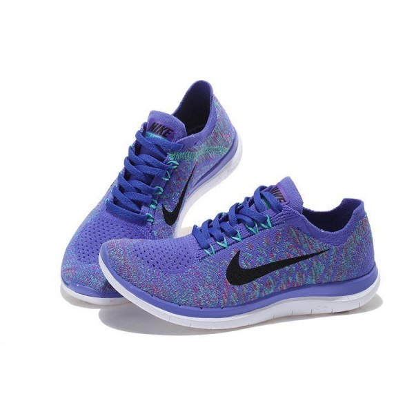 Nike Free 4.0 Flyknit 2015 Damen Laufschuhe Persian Violet/Hyper Jade/ Fuchsia Flash/Schwarz 717076-501