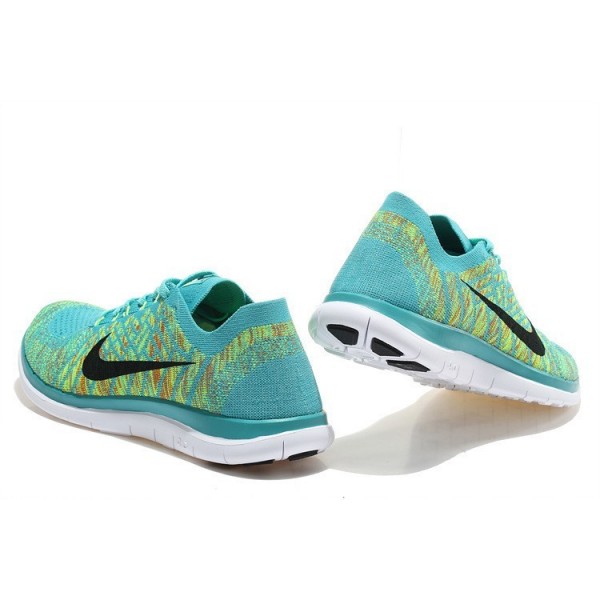 Nike Free 4.0 Flyknit 2015 Herren Laufschuhe Hyper Jade Volt Schwarz 717075-300
