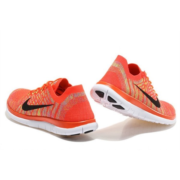 Nike Free 4.0 Flyknit 2015 Herren Laufschuhe Hell Purpurnen/Hot Lava/Volt/Schwarz 717075-600