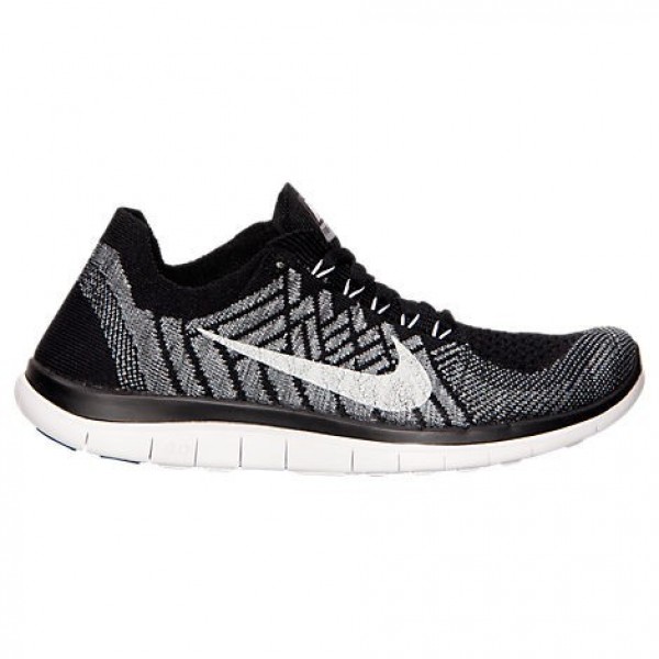Nike Free 4.0 Flyknit 2015 Damen Laufschuhe Schwarz/Weiß/Grau Wolf 717076-001 Nike Free 4.0 Flyknit 2015 Damen Laufschuhe Schwarz/Weiß/Grau Wolf 717076-001