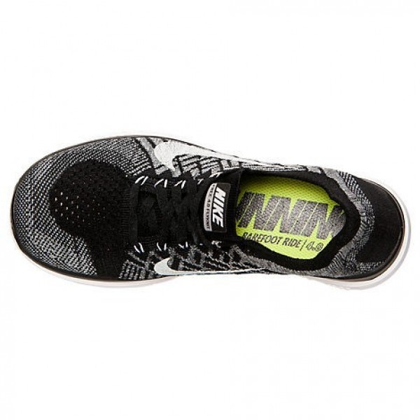 Nike Free 4.0 Flyknit 2015 Damen Laufschuhe Schwarz/Weiß/Grau Wolf 717076-001 Nike Free 4.0 Flyknit 2015 Damen Laufschuhe Schwarz/Weiß/Grau Wolf 717076-001